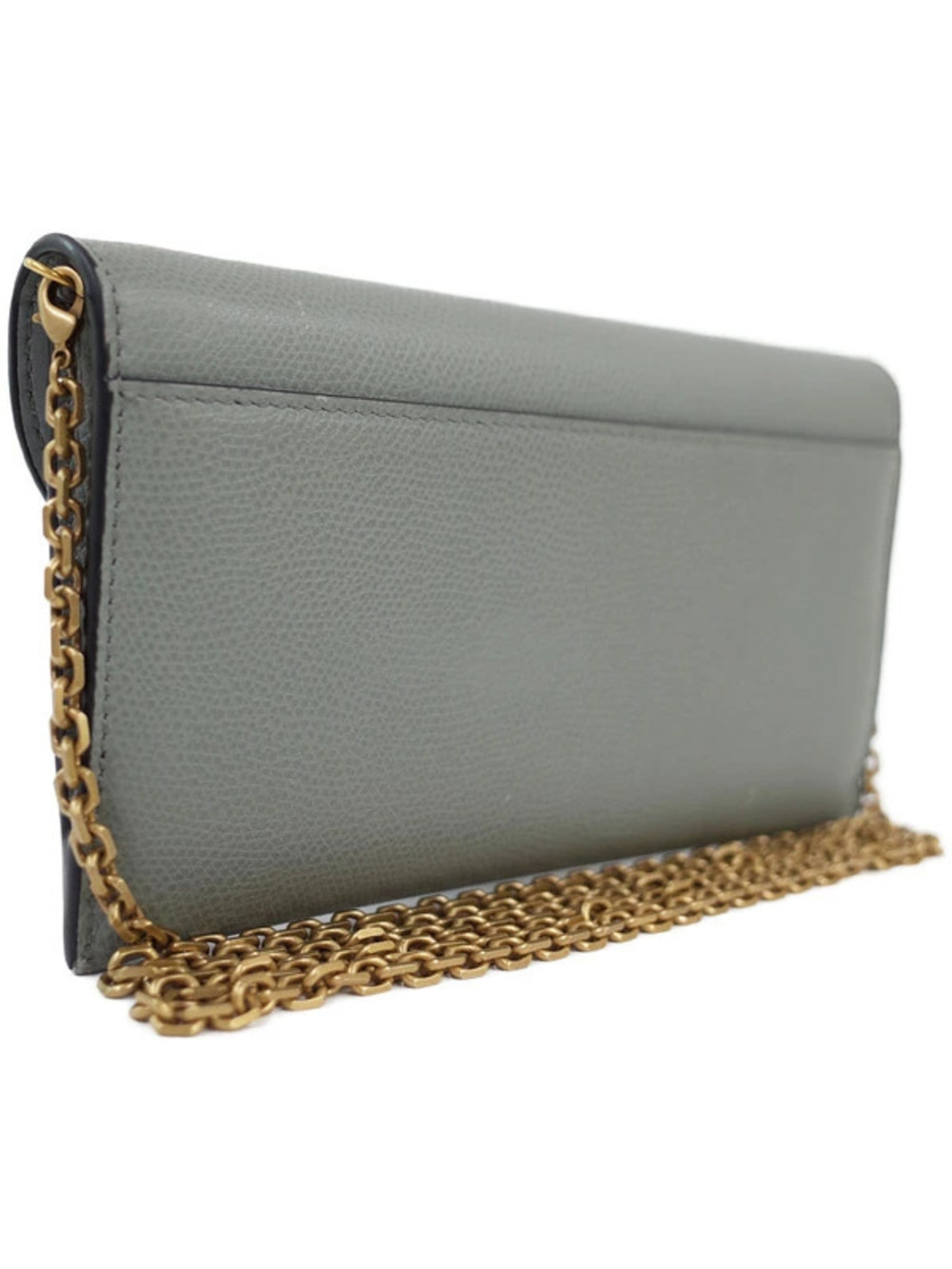Dior Chain  Saddle Long Christian Wallet Black